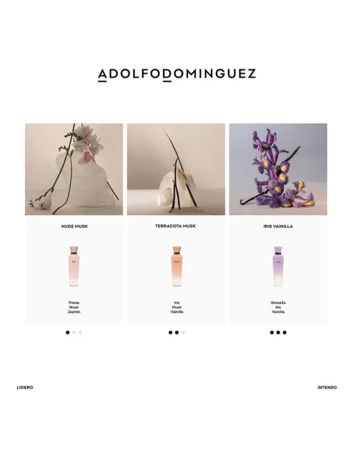 Perfumerías Coqueteo | Adolfo Domínguez Aguas Frescas Iris Vainilla